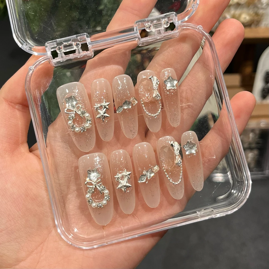 【少爷右手】穿戴甲纯手工腮橘设计高级感光疗甲