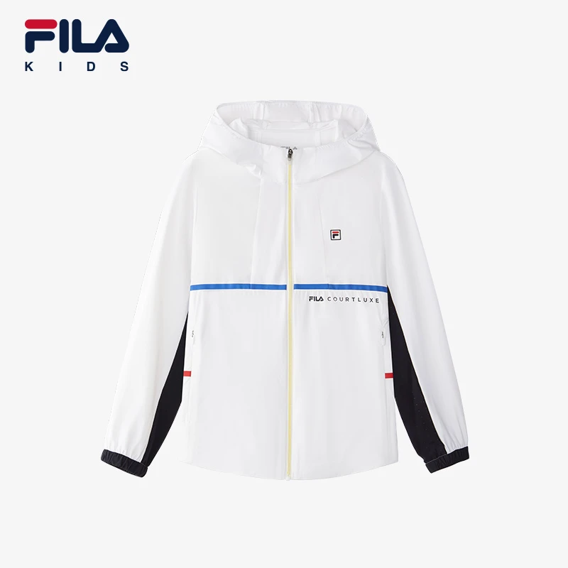 【斐乐儿童】2024年春夏中大童时尚运动舒适梭织外套K12G433706