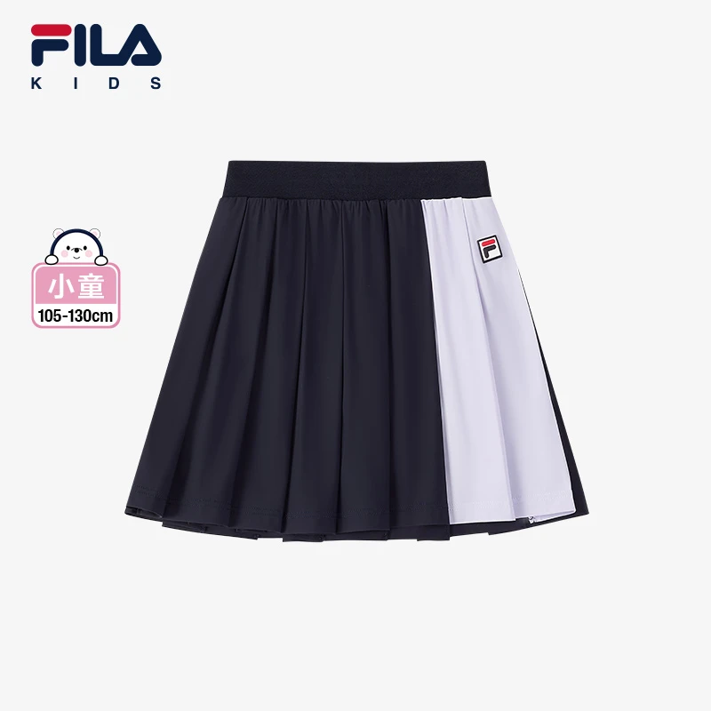 【斐乐儿童】2024年夏季新款女小童运动裙子网球针织半裙K11G433305