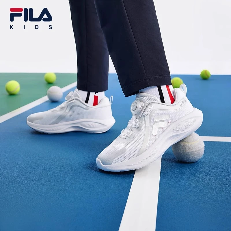 预【小白鞋】24新款秋斐乐大童训练男童云行跑鞋运动鞋K15B432403