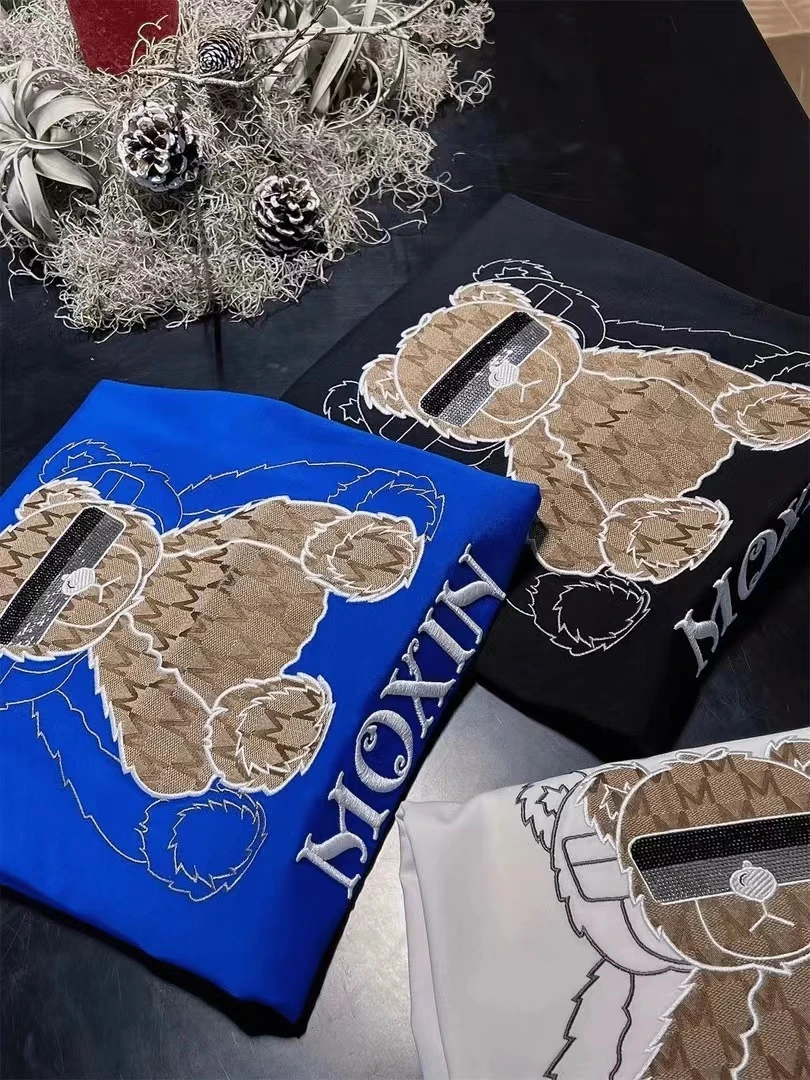 SX（81779）美式卡通小熊印花短袖T恤A1下