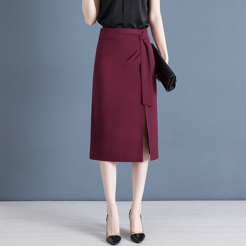 显瘦半身裙2024年夏季不规则春夏A字裙新款高腰时尚中长款一步裙