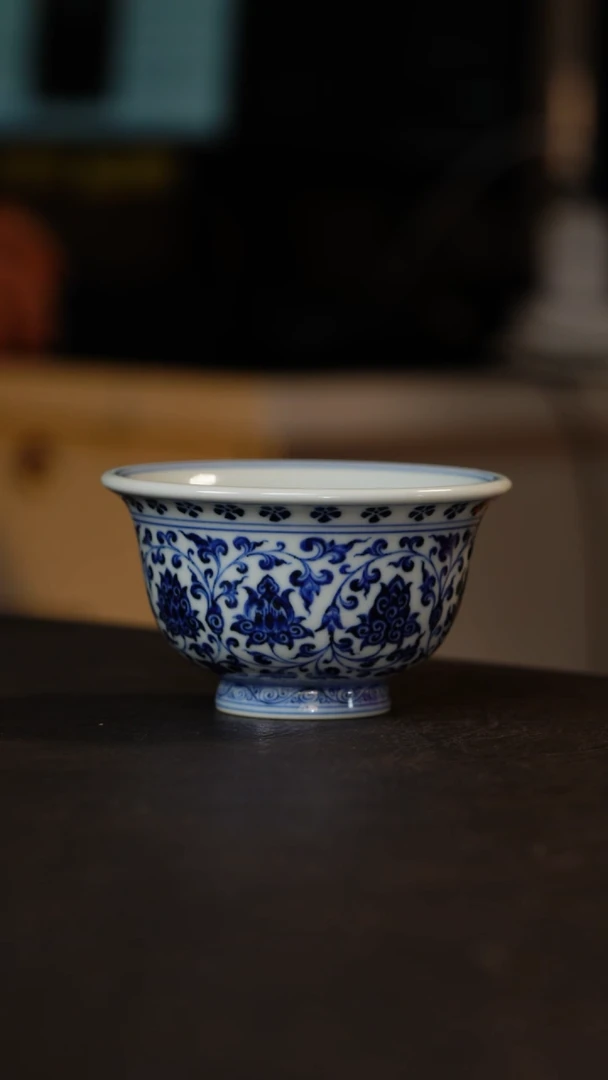 【闪购商品】杯缠枝莲压手杯雲林匠造