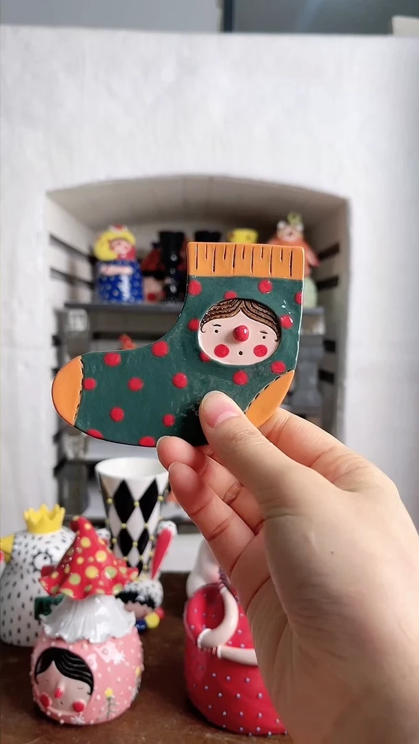 【闪购商品】密胺冰箱贴袜子冰箱贴发型随缘