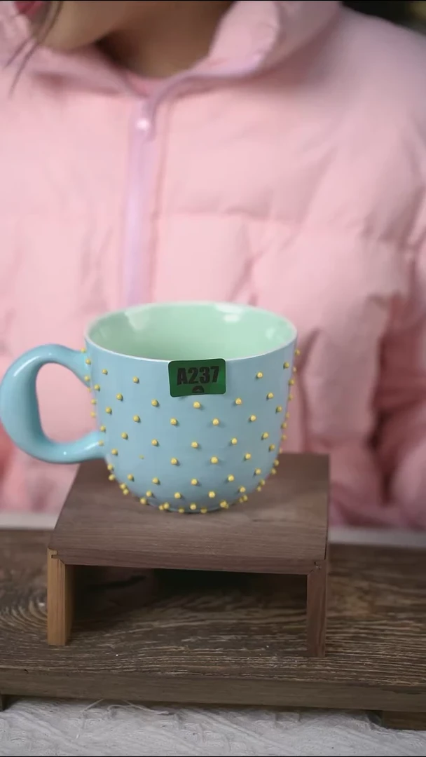 【闪购商品】陶瓷杯大刺刺杯微瑕237