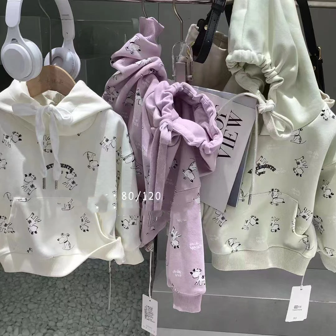 小童印花连帽卫衣