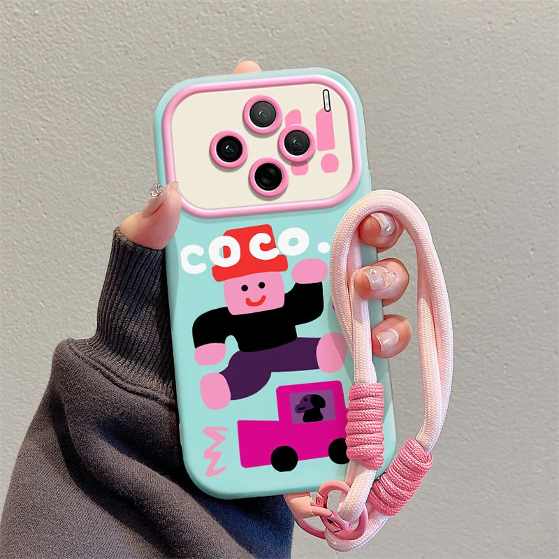 跳高小人vivox100pro手机壳新款VIVOx90硅胶x80全包带挂绳x70超火