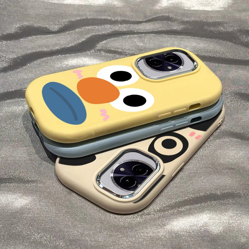 蓝嘴表情荣耀100手机壳新款女honor90pro高级感卡通80全包70防摔