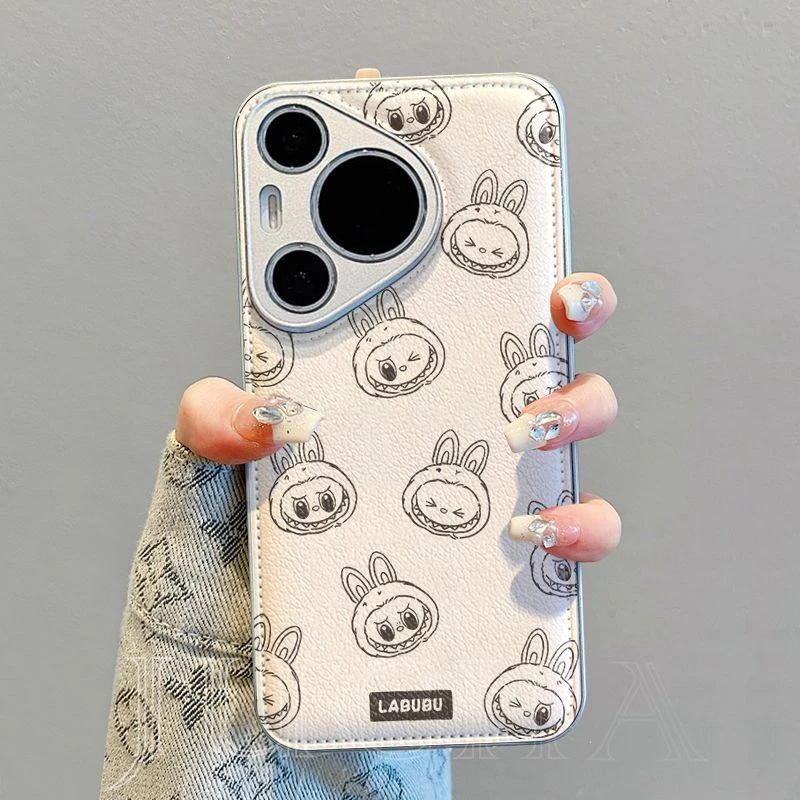 线条小怪兽适用华为pura70ultra手机壳高级感全包HUAWEIp60新款