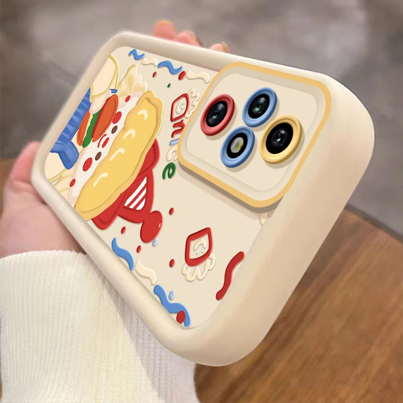 汉堡女孩荣耀200手机壳液态硅胶可爱honor200pro保护套女款新款