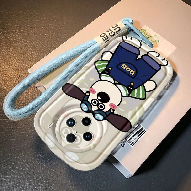 背带裤掌门狗vivox100s手机壳带挂绳新款VIVOx100卡通100pro高端