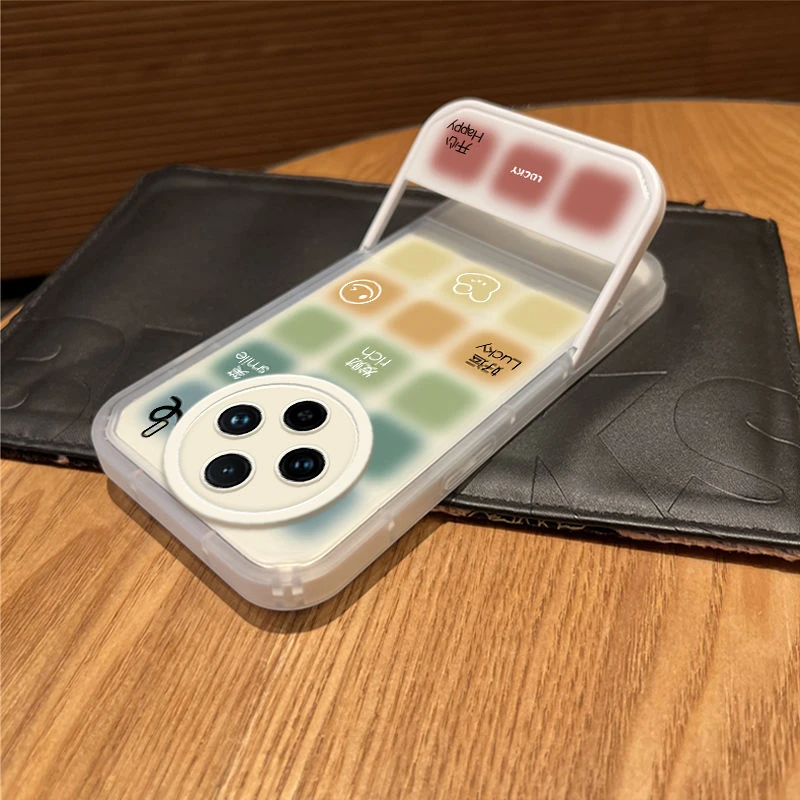 微笑格子vivox100pro手机壳简约可爱vivox90曲屏专用壳80个性70