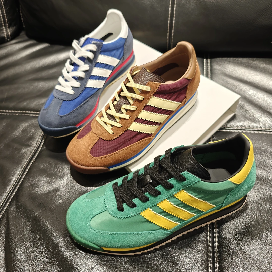 GIADIFFER复古美式T头阿甘鞋潮流拼色透气跑步运动休闲鞋