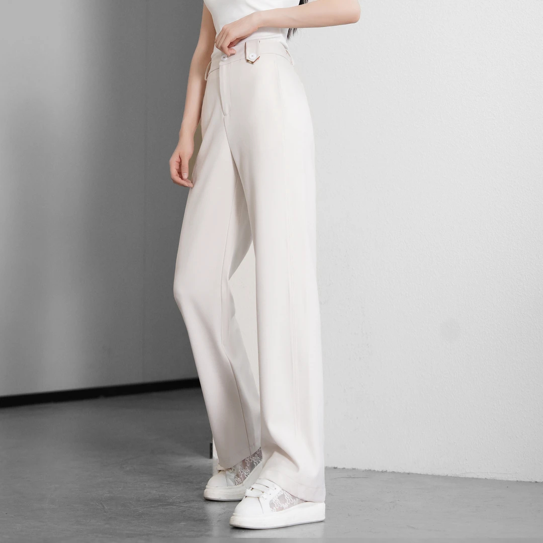 【秋冬新款】韩版简约时尚高腰显瘦窄版直筒裤BQ4178裤长105