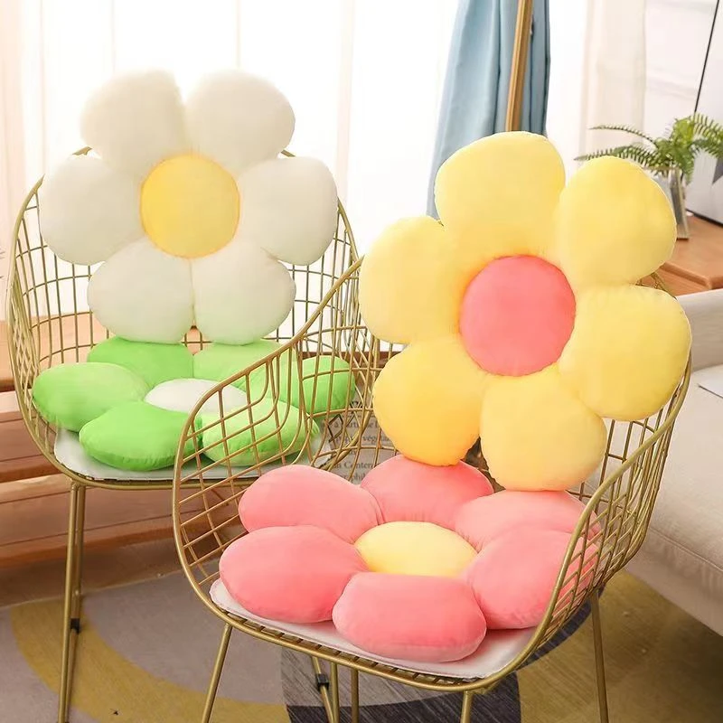 小雏菊抱枕腰靠垫沙发坐垫花朵椅垫可爱礼物卧室少女心办公室坐垫