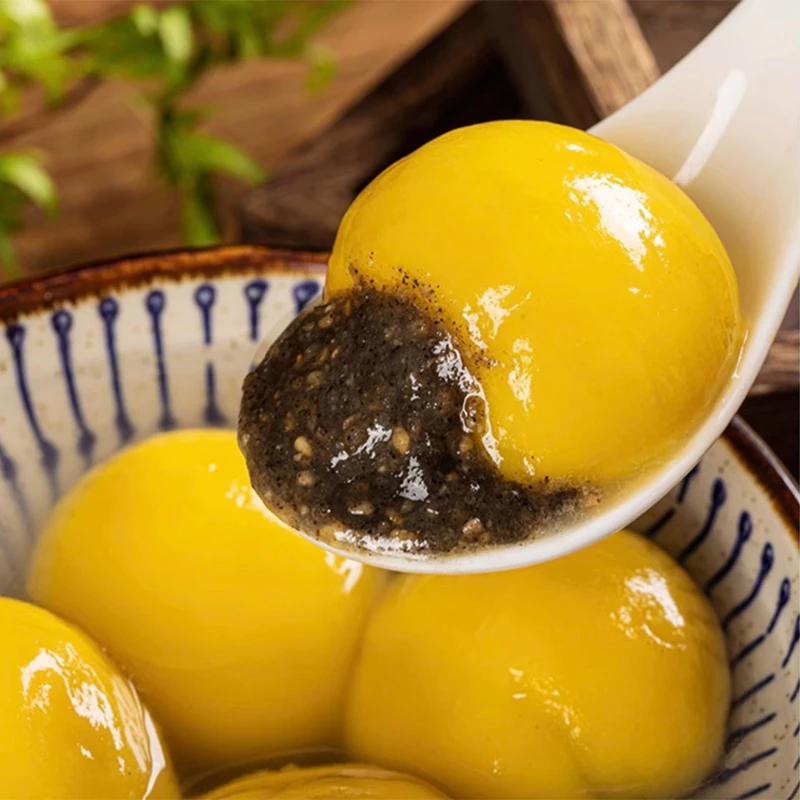【新疆专享】秋小鲜 大黄米黑芝麻汤圆420g/袋（18个）汤圆元宵香甜鲜