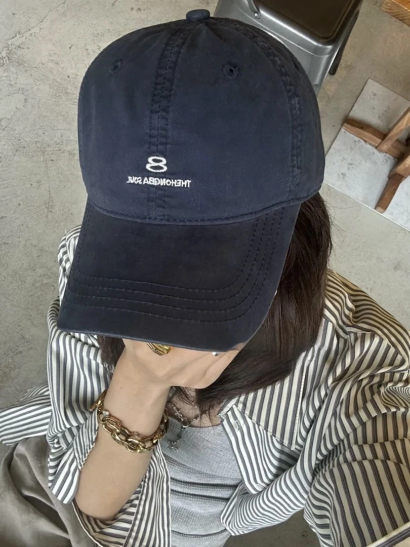 韩系大头围棒球帽男女通用显脸小加深加大日系休闲刺绣字母鸭舌帽