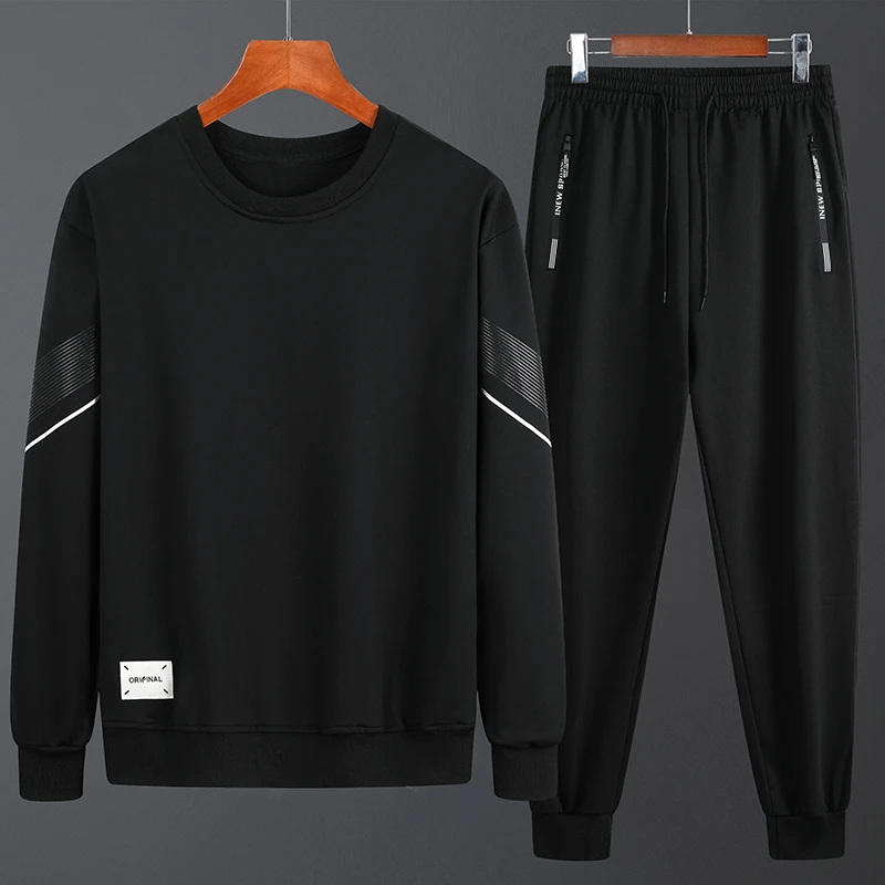 【发货快】情侣休闲运动套装男女同款春秋新品长袖卫衣韩版潮流套装