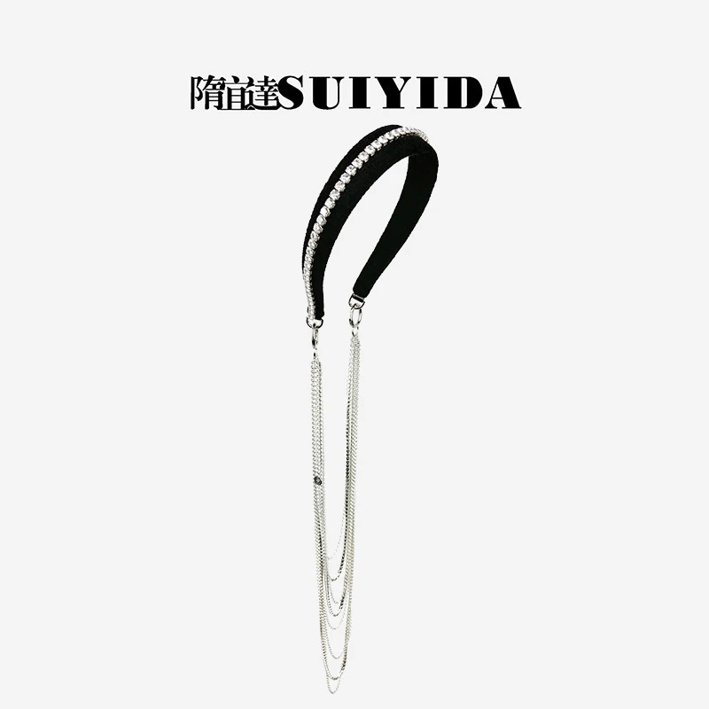 SUIYIDA/隋宜达 合金发饰 钻链发箍 时尚设计师秋冬新款