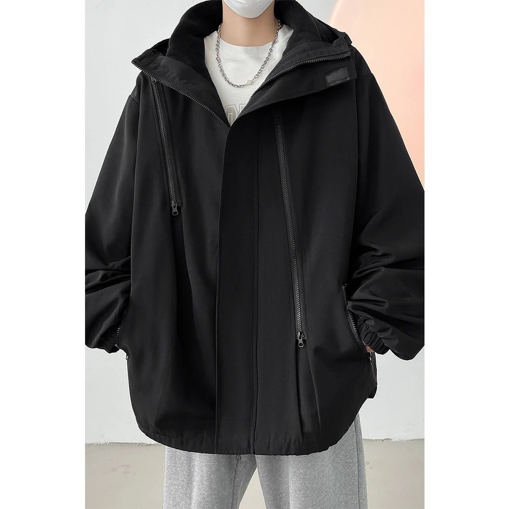 三合一外套潮流秋冬季户外防风防水登山服青少年潮机能冲锋衣男款