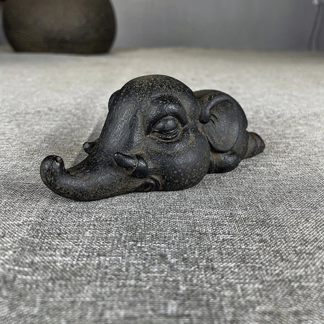 龙年创意家居鱼缸造景茶桌茶宠茶玩摆件 - 贪睡小象