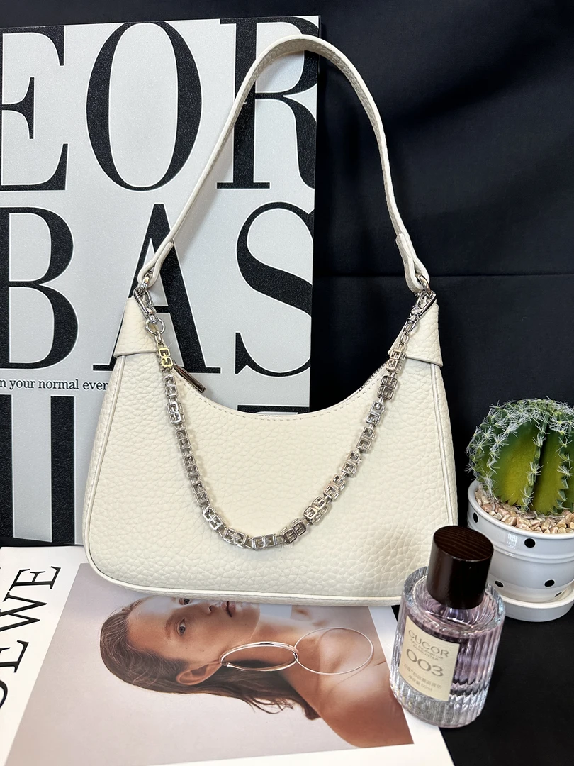 【妮赫定制】2024新款时尚链条包洋气简约高级感气质单肩斜挎饺子包