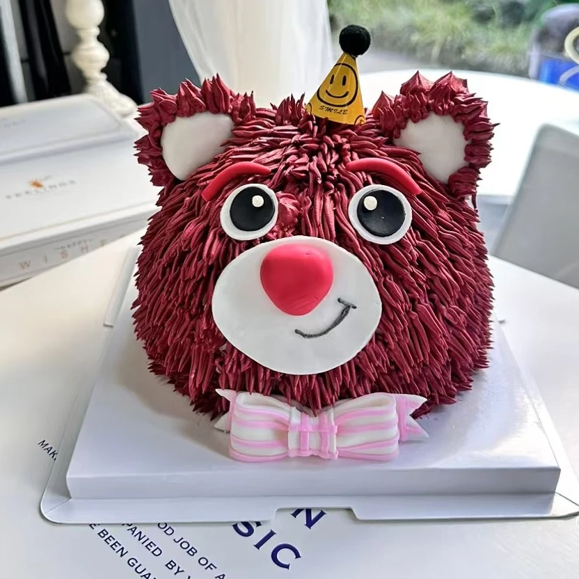 草莓熊儿童昆明立体可爱草莓熊生日蛋糕北京天津杭州全国同城配送