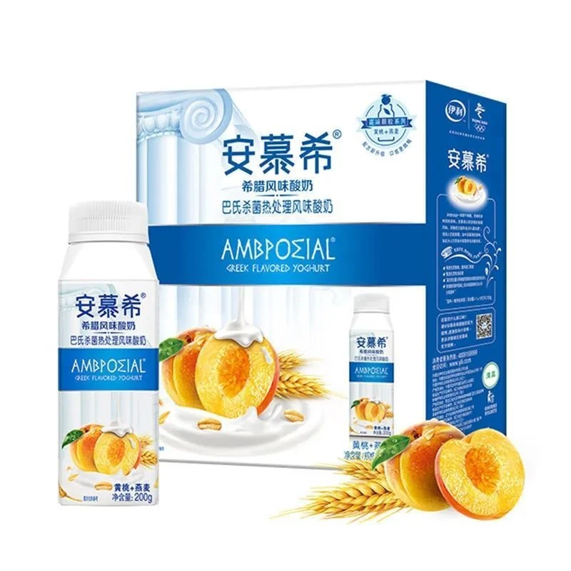 2月 伊利安慕希黄桃燕麦酸奶200g*10瓶整箱 SC