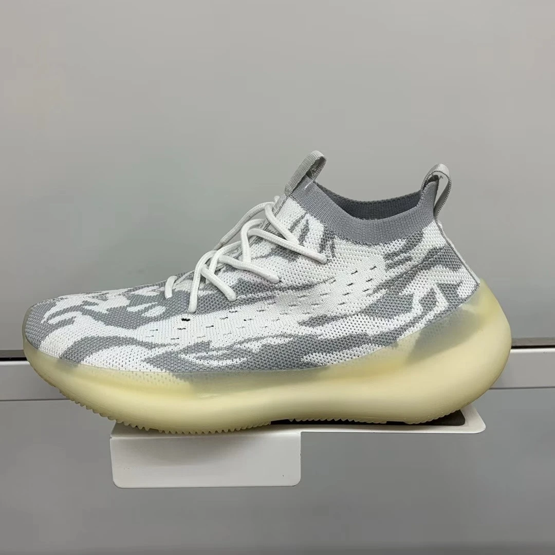 2024秋冬新款舒适休闲百搭透气潮鞋网面情侣飞织袖口运SJ-03