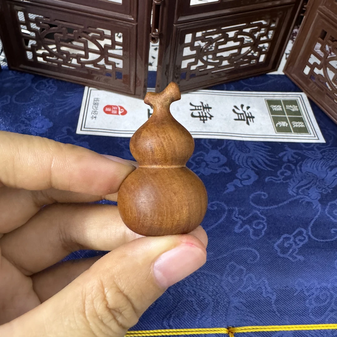 雷枣木实心小葫芦吊坠项坠钥匙扣包挂件文玩小葫芦
