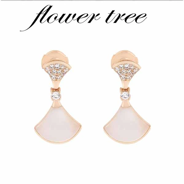 合金贝壳耳饰 3535 合金耳环 大扇子贝壳耳环 CNC精工 轻奢百搭