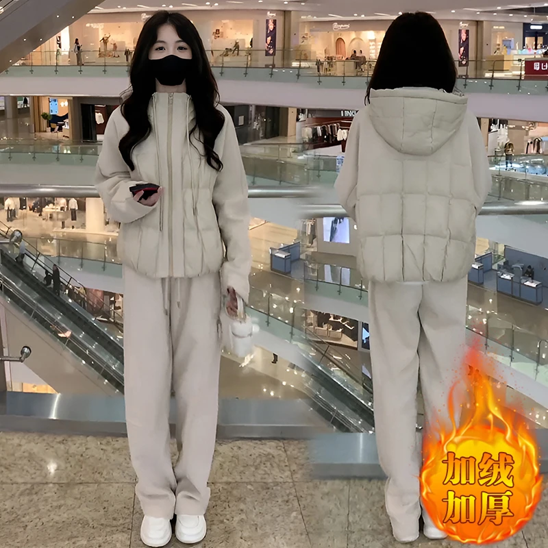 入冬一整套衣服时尚爆款2024冬季新款流行上档次两件套炸街高级感