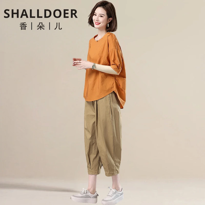 早春女装一整套2025夏季新款中年妈妈高级感洋气时髦流行两件套装