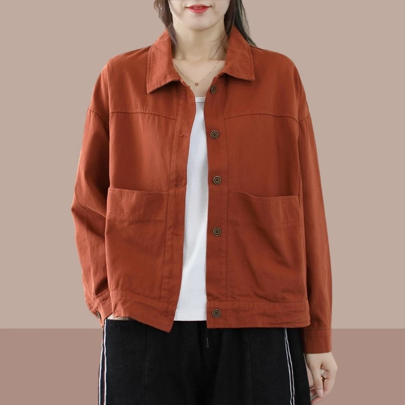 短款休闲韩版外套女爆款2025新款微胖mm大码显瘦百搭宽松外搭开衫