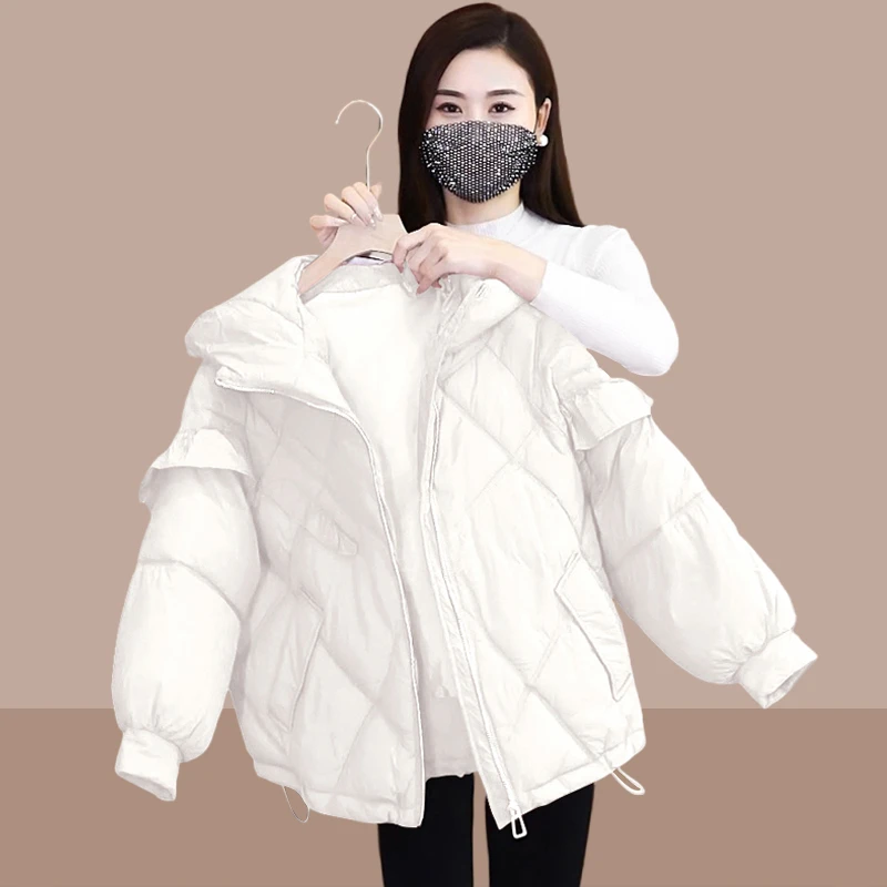 休闲棉衣女款爆款2025新款洋气上档次加厚棉服甜美减龄韩版面包服