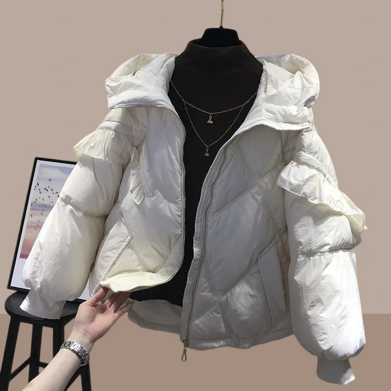 大码不臃肿显瘦棉服女2025新款冬季洋气面包服冬天厚外套女小个子