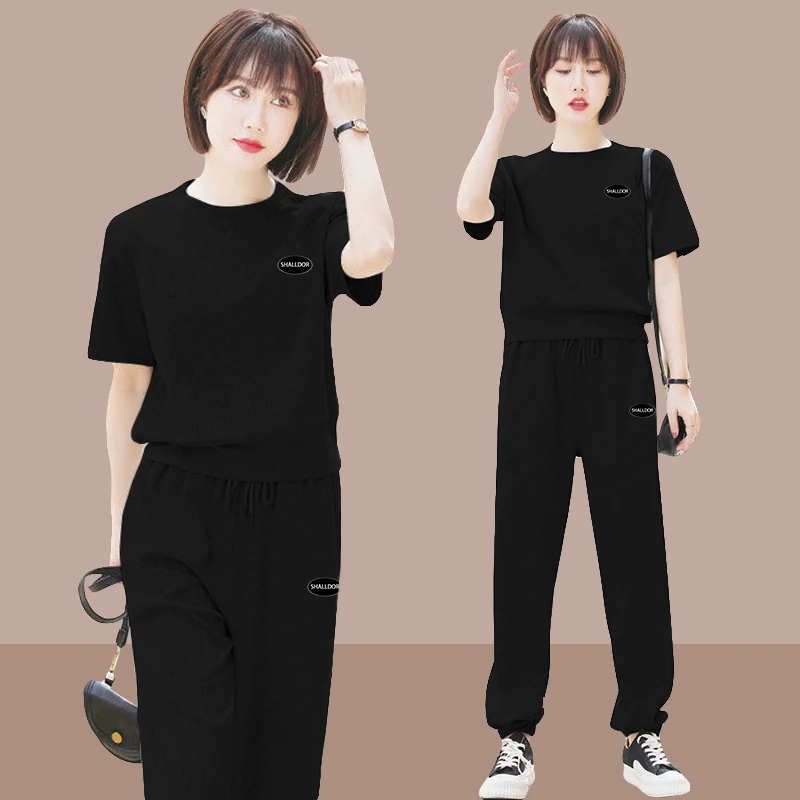 运动套装女两件套时髦感2025新款夏季潮流时尚减龄百搭休闲运动服