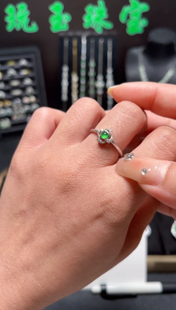 【闪购商品】翡翠居住证银S925镶嵌1