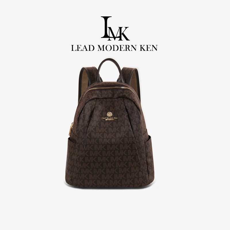 法国LMK品牌双肩包女2025新款大容量女士休闲旅行大背包LMK190851