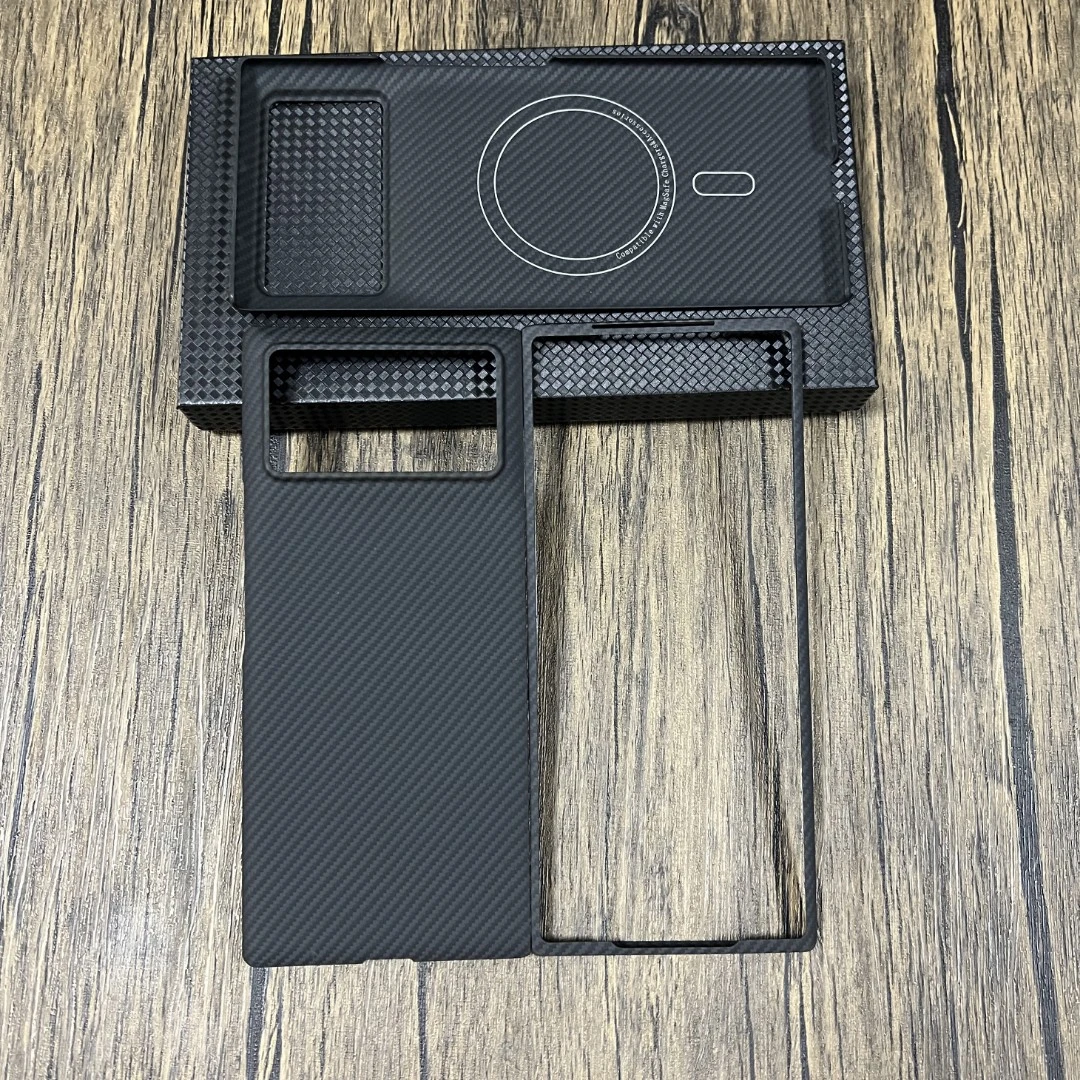 适用小米mixfold2/3凯夫拉手机壳折叠屏款FOLD3芳纶碳纤维保护套