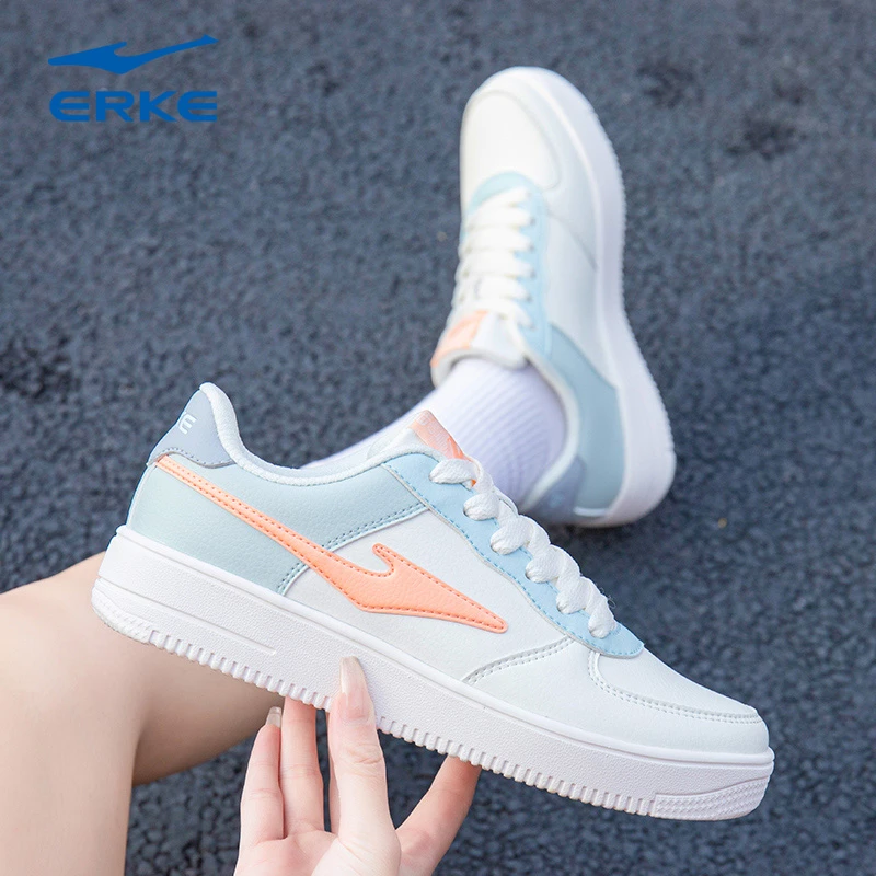 鸿星尔克板鞋女鞋秋冬新款休闲鞋子官方旗舰女士小白鞋运动鞋女款