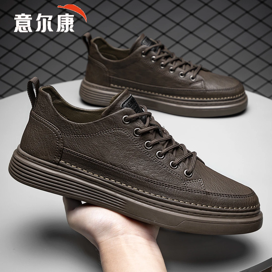 意尔康男鞋爆款秋季2025新款百搭高颜值上档次休闲轻便商务潮板鞋