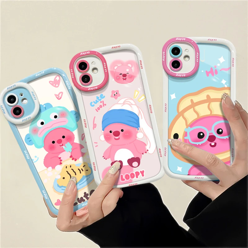可爱女款适用苹果华为手机壳OPPOvivo小米卡通情侣iphone全包软壳