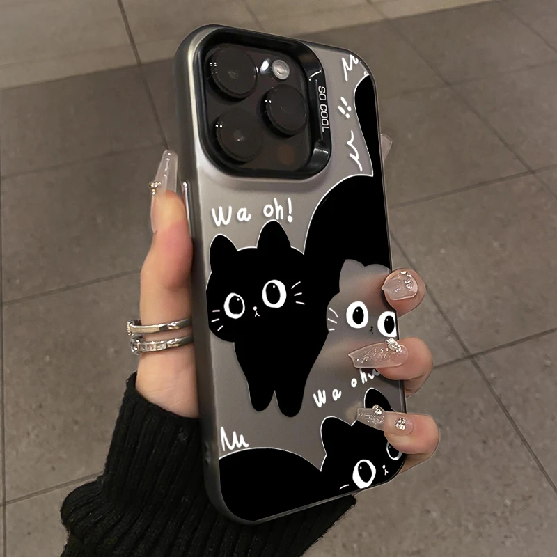 卡通猫咪适用苹果iPhone15手机壳14/13小众11 12Pro/xs/xr/xsmax