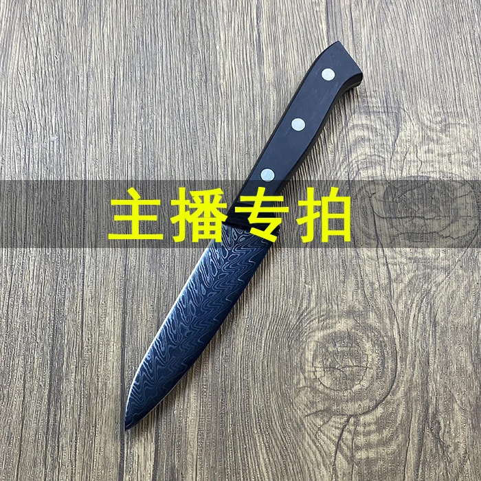 主播专拍补差价大马士革钢小刀水果刀削皮刀VG10钢67层折叠锻打钢
