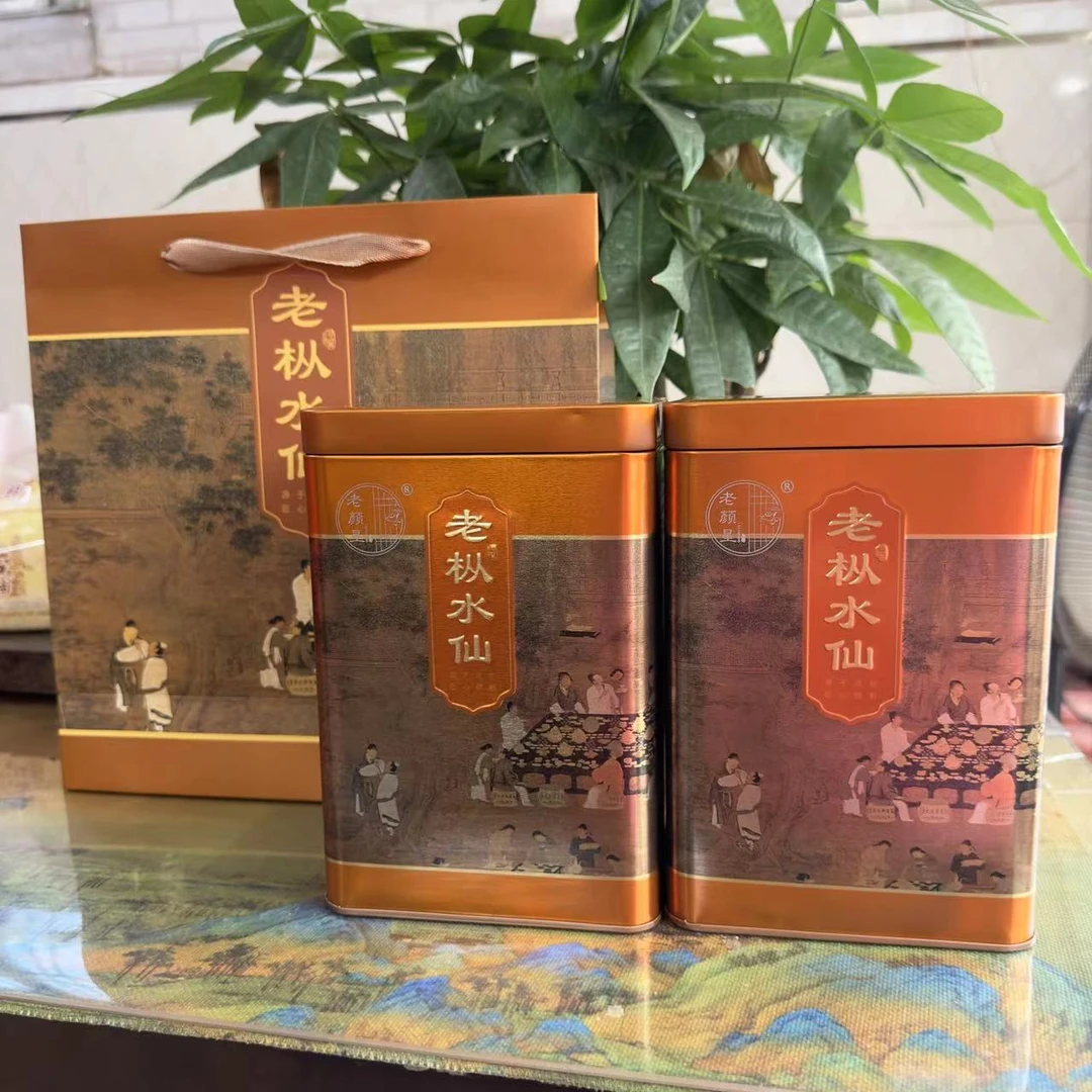 老颜星 武夷岩茶老枞水仙 岩韵浓厚 铁罐装 500g/斤茶品