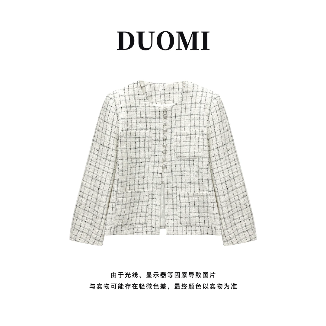 【DUOMI】秋季新款女装百搭时尚小众风格设计感上衣外套D5551