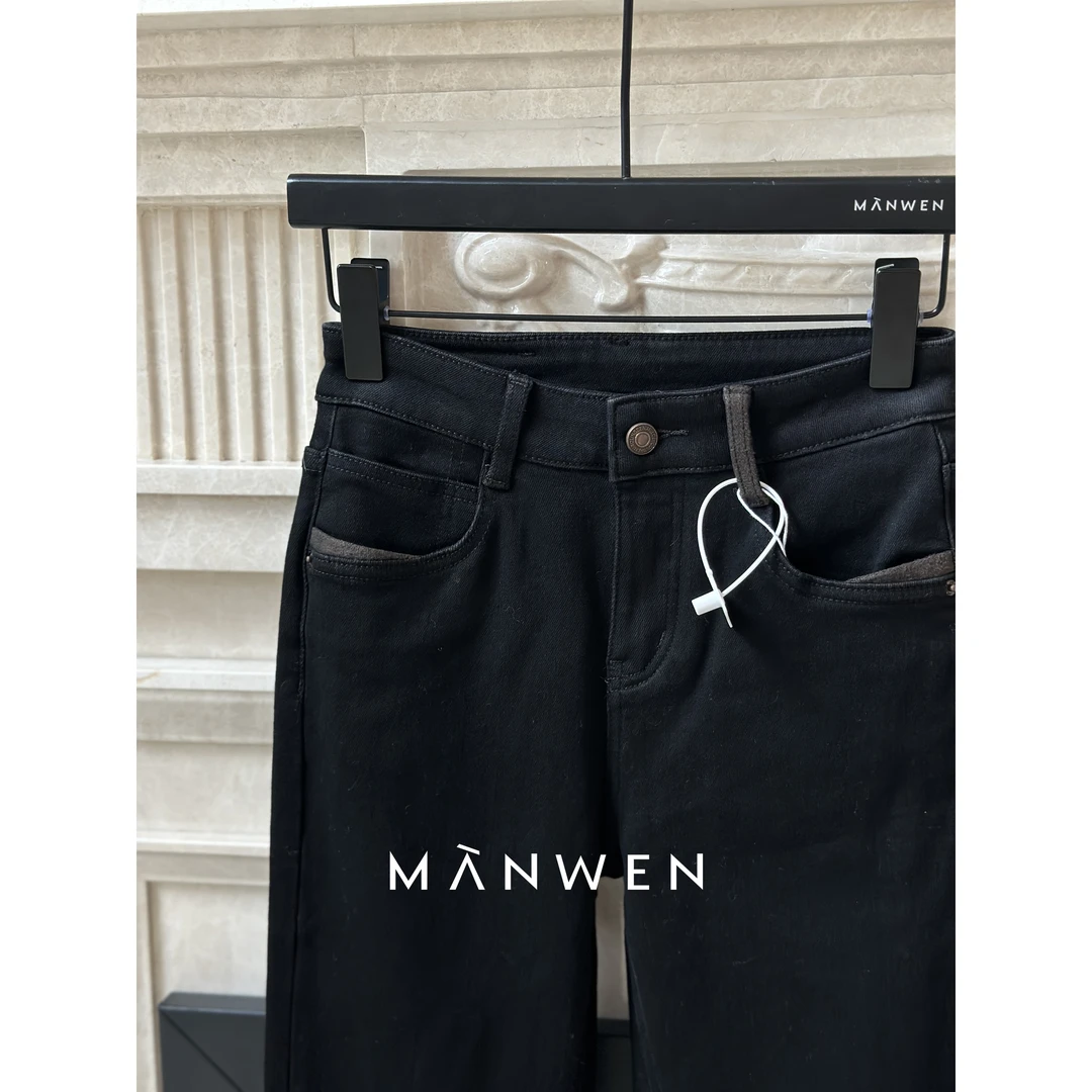 【曼文kiki】高阶显瘦窄版九分烟管裤 MANA508