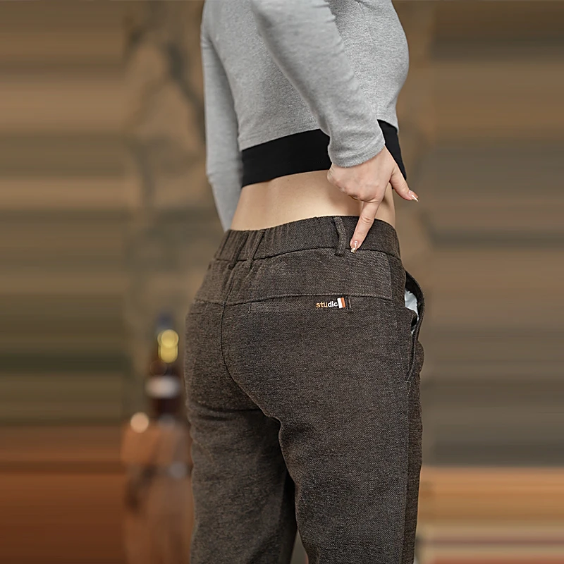 2024秋冬季新款休闲长裤男士直筒裤韩版潮流商务上班工作男裤