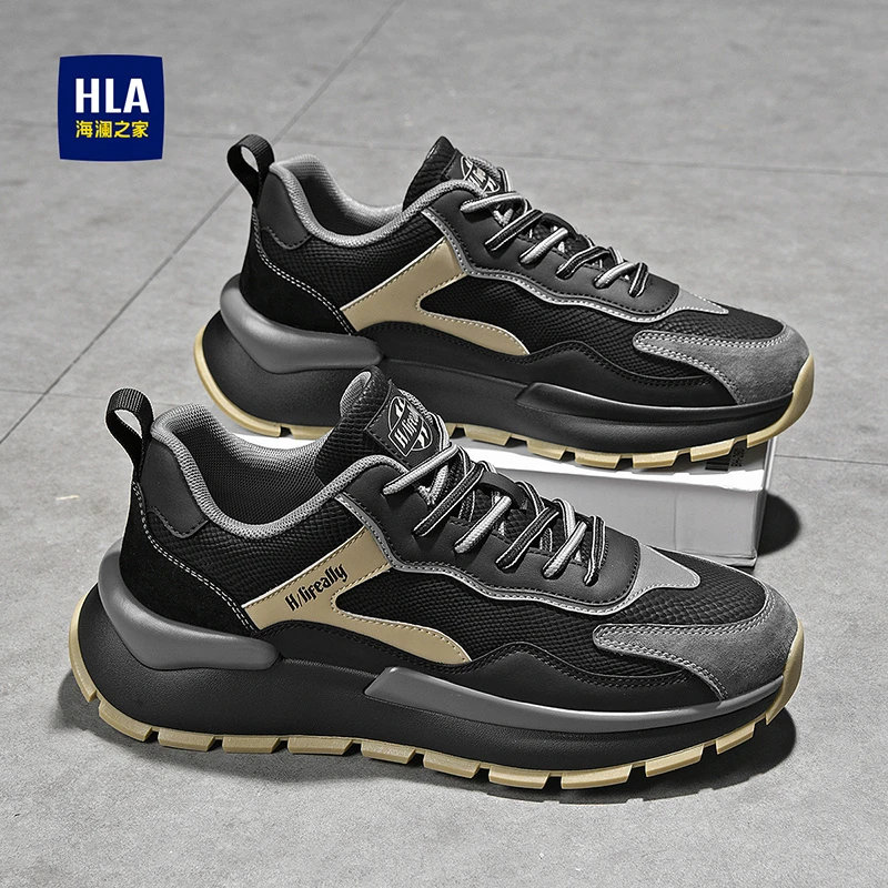 HLA/海澜之家低帮男鞋时尚潮流跑步鞋旅游百搭软底轻质运动休闲鞋